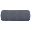 vidaXL Cojines Bolster 2 pcs Gris oscuro Ø 25 x 70 cm Tela de pana