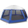 vidaXL Carpa para piscina con desmontables y paredes azul 612x612 cm