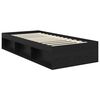 vidaXL Estructura de cama Negro 90 x 190 cm Madera de pino macizo