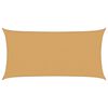 vidaXL Toldo de vela rectangular HDPE arena 160 g/m&sup2; 3x6 m
