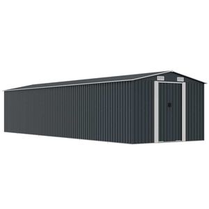 vidaXL Cobertizo de jard&iacute;n acero galvanizado antracita 257x990x181 cm