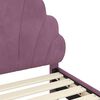vidaXL Cama para niños con cabecero Morado 80 x 200 cm Terciopelo
