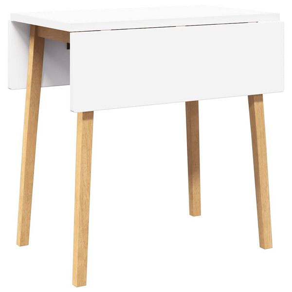 vidaXL Dining Table Natural Solid Wood Rubber