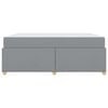 vidaXL Estructura de cama con colch&oacute;n Gris Claro 180 x 200 cm tela