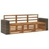 vidaXL Juegos de sof&aacute;s 3 uds. Madera de Acacia S&oacute;lida
