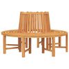 vidaXL Bancos de &aacute;rbol semicirculares 2 uds madera maciza teca &Oslash;160 cm
