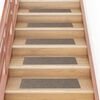 vidaXL Felpudos autoadhesivos para escaleras, 30 unidades, 76 x 20 cm, beige, rectangulares