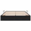 vidaXL Cama con almacenamiento Negro 135 x 190 cm Terciopelo