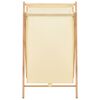 vidaXL Cesto de ropa sucia madera de cedro y tela beige 42x41x64 cm