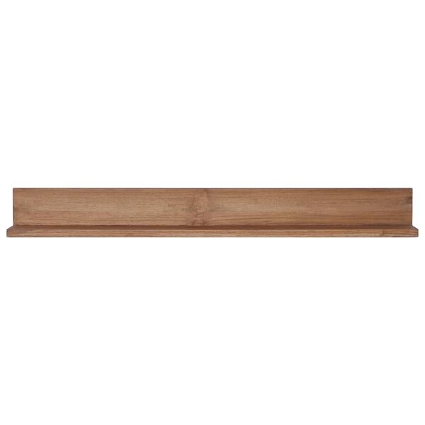 vidaXL Estantes de pared 2 unidades 90x10x10 cm madera maciza de teca