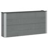 vidaXL Arriate elevado Gris 150 x 30 x 72 cm WPC y Aluminio