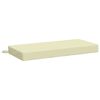 vidaXL Coj&iacute;n de banco SOEST 100% Poli&eacute;ster Crema 60 x 40 x 8 cm