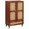 vidaXL Mueble Alto Marr&oacute;n 60 x 33,5 x 100 cm Madera de mango maciza