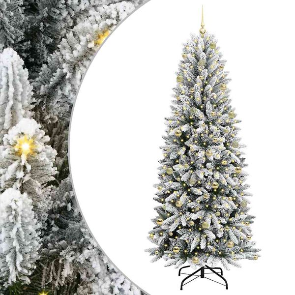 vidaXL &Aacute;rbol de Navidad artificial 240 cm PVC y Pl&aacute;stico y Acero y PE
