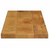 vidaXL Tablero de mesa rectangular madera maciza mango 80x30x2,5 cm
