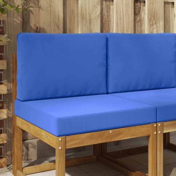 vidaXL Coj&iacute;n para sof&aacute; de exterior 2 pcs Tuquesa Poli&eacute;ster