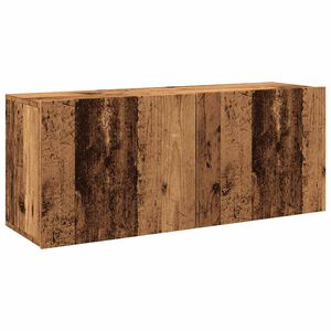 vidaXL Mueble de TV de pared madera envejecida 100x30x41 cm