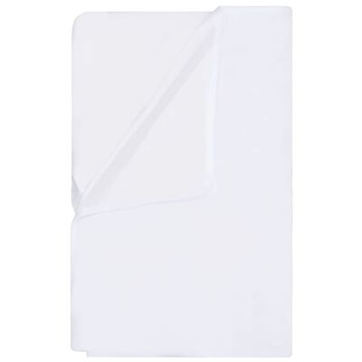 vidaXL Protector de colchón impermeable 2 uds algodón blanco 90x200 cm