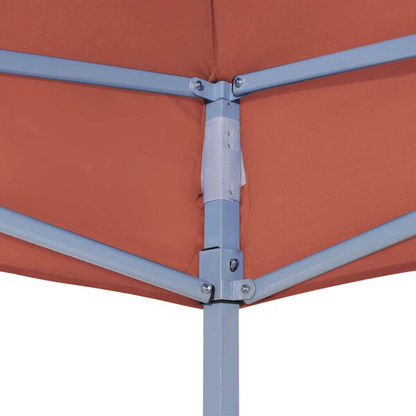 vidaXL Techo de carpa para celebraciones terracota 3x3 m 270 g/m²