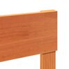 vidaXL Cama sin colchón madera maciza de pino marrón cera 140x200 cm