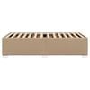 vidaXL Estructura cama sin colch&oacute;n cuero sint&eacute;tico capuchino 90x190 cm