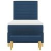 vidaXL Cama tipo Box Spring con colch&oacute;n Azul 80 x 200 cm tela