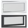 vidaXL Ventana de s&oacute;tano RISOR 120 x 60 cm PVC y vidrio Gris antracita