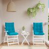 vidaXL Cojines para silla respaldo bajo 2 uds tela Oxford azul claro