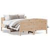 vidaXL Estructura de cama sin colch&oacute;n madera maciza de pino 120x190 cm