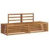 vidaXL 2 uds. Conjunto de sof&aacute;s de exterior Madera de Acacia S&oacute;lida