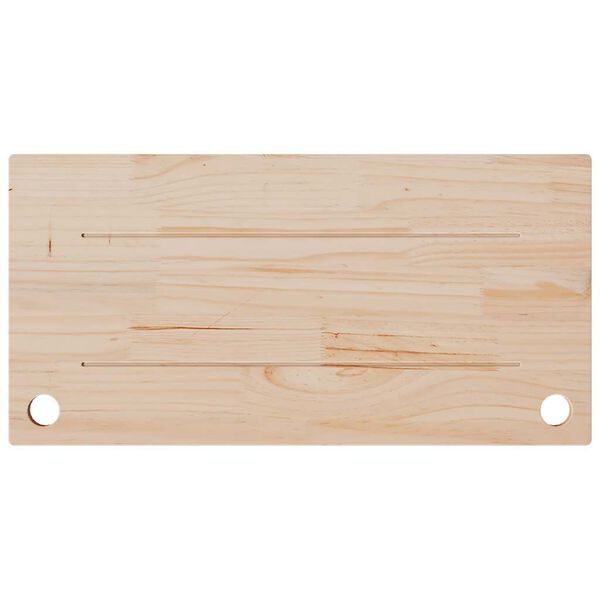 vidaXL Tablero de escritorio madera maciza de pino blanco 80x40x2,5 cm