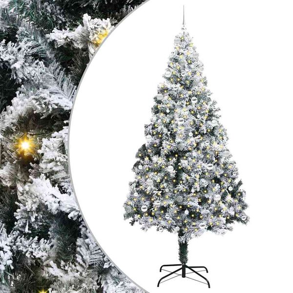 vidaXL &Aacute;rbol de Navidad artificial 240 cm PVC y Acero y Pl&aacute;stico