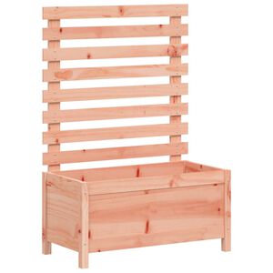 vidaXL Jardinera con estanter&iacute;a madera maciza Douglas 79x39,5x114 cm