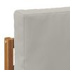 vidaXL Conjunto de sof&aacute;s de exterior 5 Pieza Gris Natural y Claro