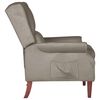 vidaXL Sill&oacute;n reclinable de terciopelo gris claro