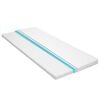 vidaXL Sobrecolch&oacute;n 120x200 cm espuma de gel fr&iacute;o 6 cm perfil huevo