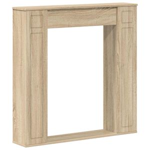 vidaXL Marco de chimenea Roble Sonoma 100 x 20 x 100 cm
