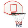 vidaXL Tablero de baloncesto polietileno blanco 71x45x2 cm