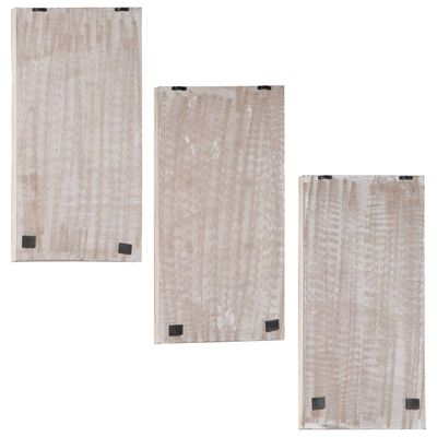 vidaXL Paneles de pared tallados a mano 3 unidades MDF 40x60x1,5cm