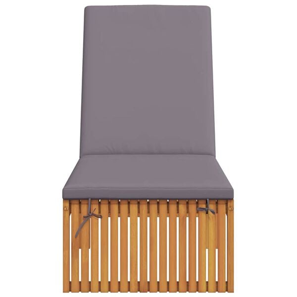 vidaXL Tumbona Aceite Natural 200 x 55 x 94 cm Madera maciza de Acacia