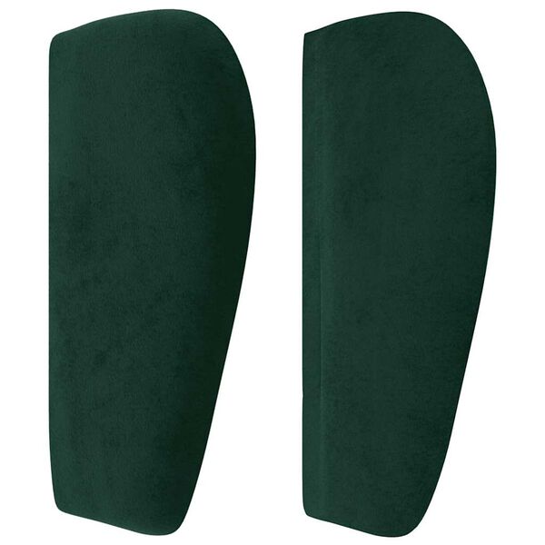 vidaXL Cabecero de terciopelo verde oscuro 83x23x78/88 cm