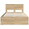 vidaXL Estructura de cama Sonoma 120 x 200 cm Madera de ingenier&iacute;a