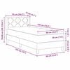 vidaXL Cama tipo Box Spring Marr&oacute;n Oscuro 190 x 90 cm Poli&eacute;ster