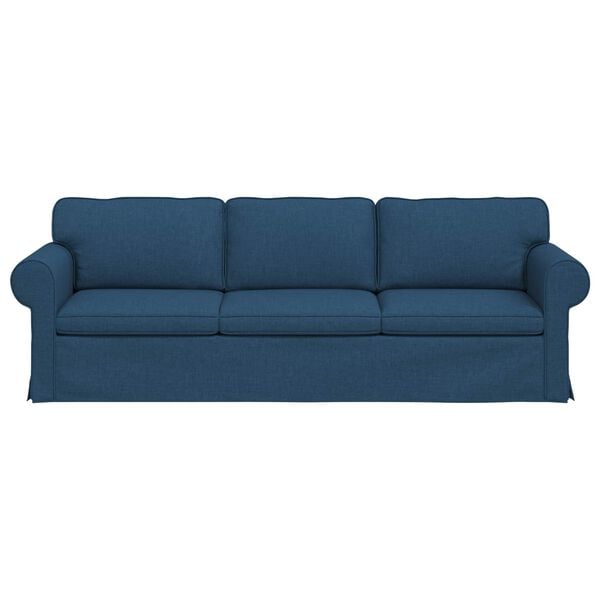 vidaXL Sof&aacute; Azul Dimensiones generales: 245 x 82 x 80 cm (An x P x A)