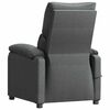 vidaXL Sillón de masaje de tela gris oscuro