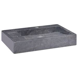vidaXL Lavabo m&aacute;rmol negro 58x39x10 cm