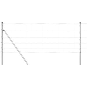 vidaXL Poste de Valla Galvanizado 25 x 0,8 m Acero