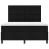vidaXL Cama tipo Box Spring con colch&oacute;n Negro 140 x 190 cm tela