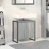 vidaXL Gabinete de Baño con almacenamiento Gris Sonoma 60 x 30 x 60 cm