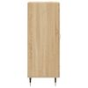 vidaXL Aparador madera contrachapada color roble Sonoma 34,5x34x90 cm